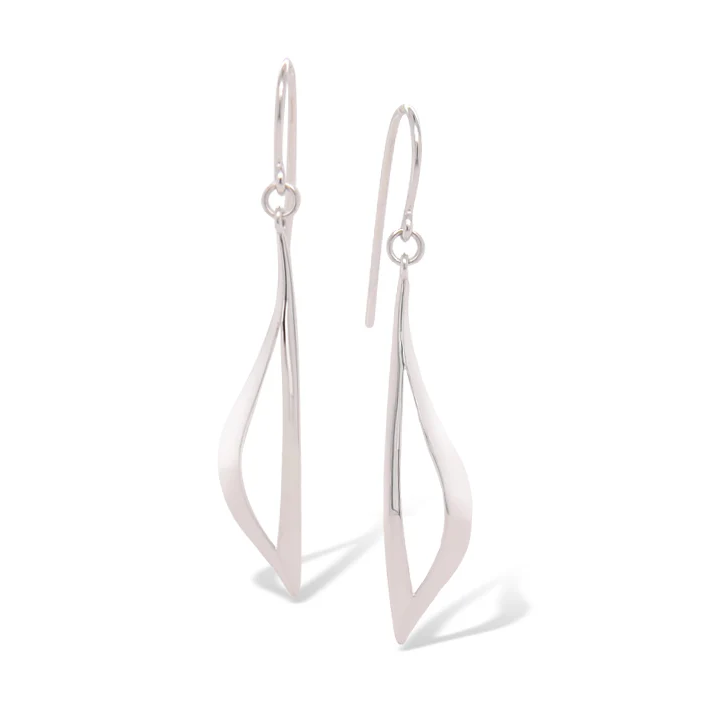 Sterling Silver Geometric Dangle Earrings