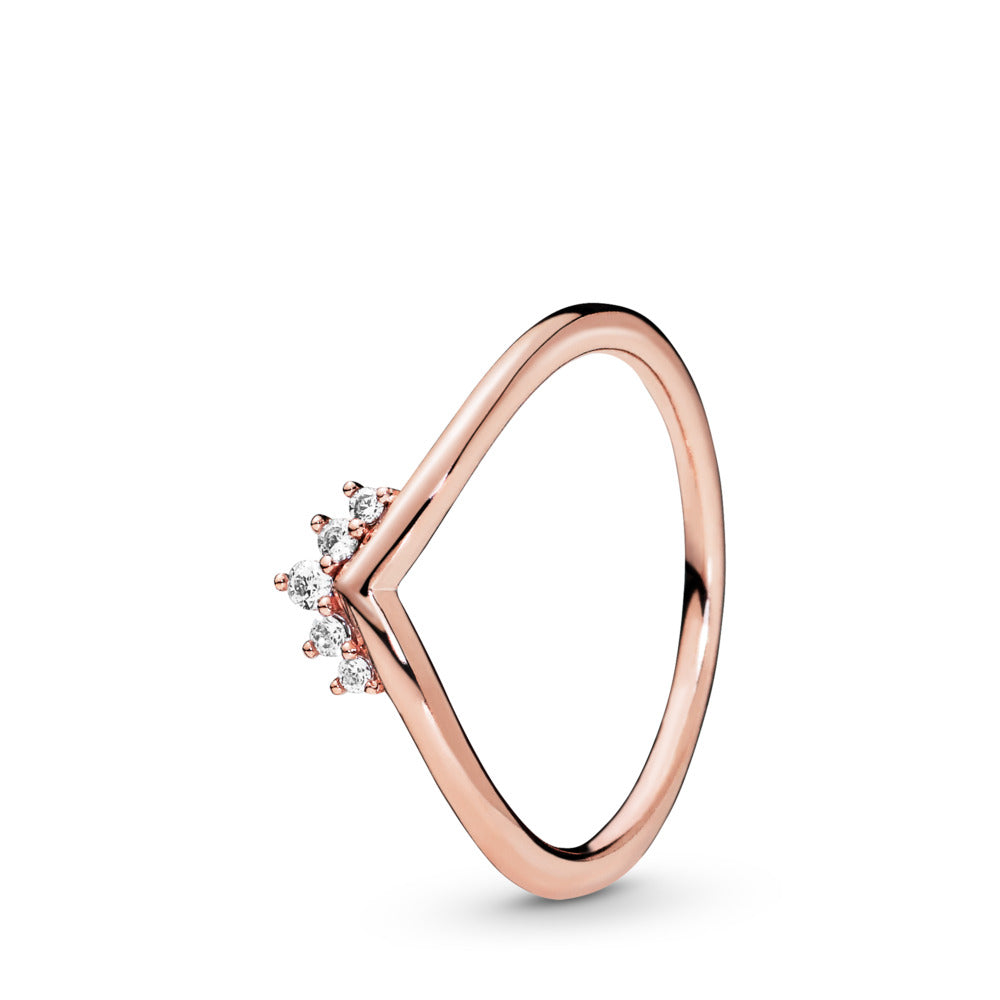 FINAL SALE - Pandora Tiara Wishbone Ring, Size 6