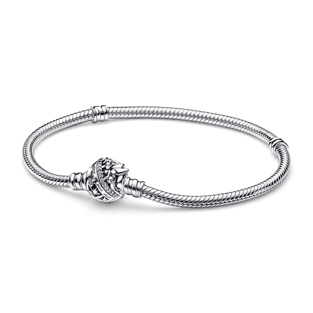 FINAL SALE - Pandora Disney Tinker Bell Clasp Moments Snake Chain Bracelet, 7.5"