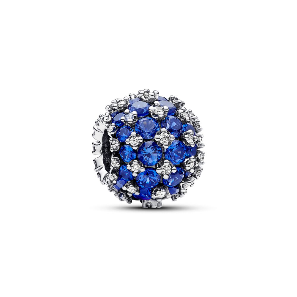 FINAL SALE- Pandora Sparkling Pavé Round Blue Charm