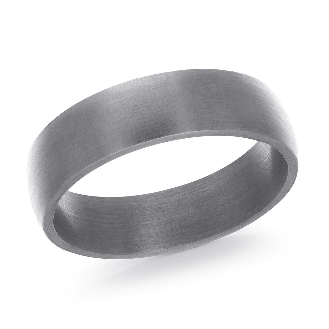 Tantalum 6MM Domed Comfort Fit Wedding Band with Satin Finish