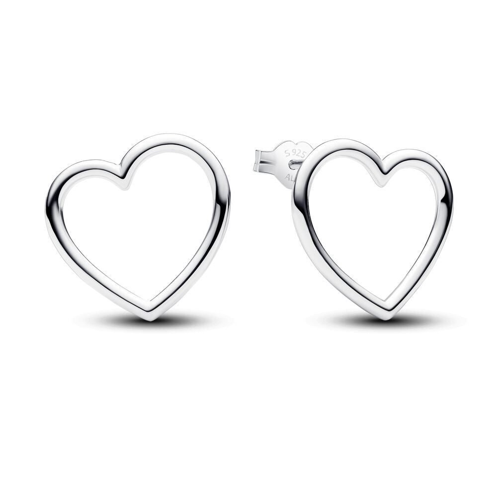 FINAL SALE - Pandora Front-facing Heart Stud Earrings