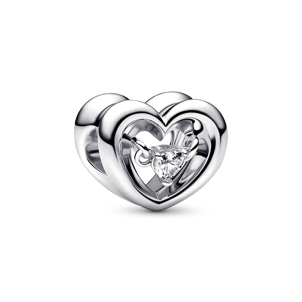 FINAL SALE - Pandora Radiant Heart & Floating Stone Charm