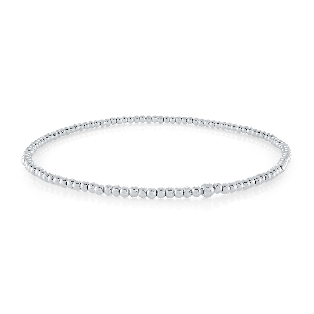 Veloria 3MM Slip-On Beaded Ball Anklet