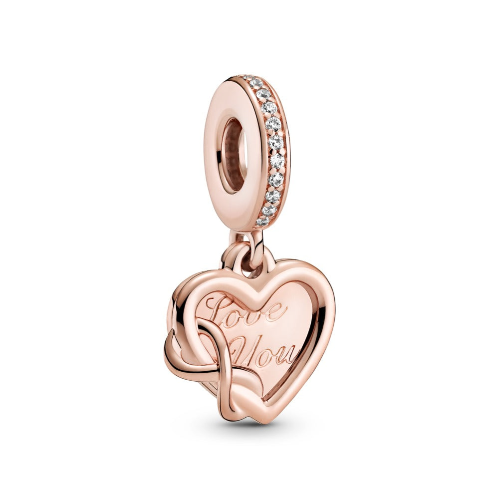 FINAL SALE- Pandora Love You Infinity Heart Dangle Charm