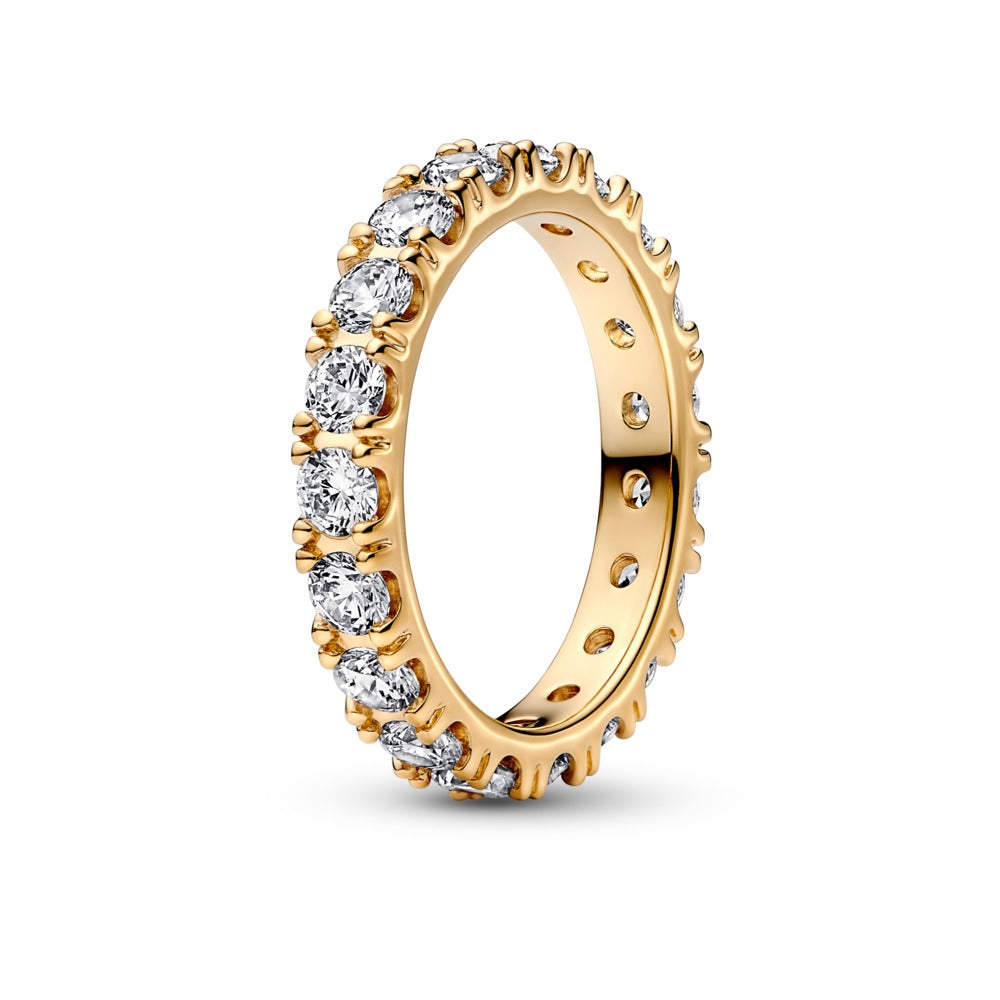 FINAL SALE- Pandora Sparkling Row Eternity, size 7.5