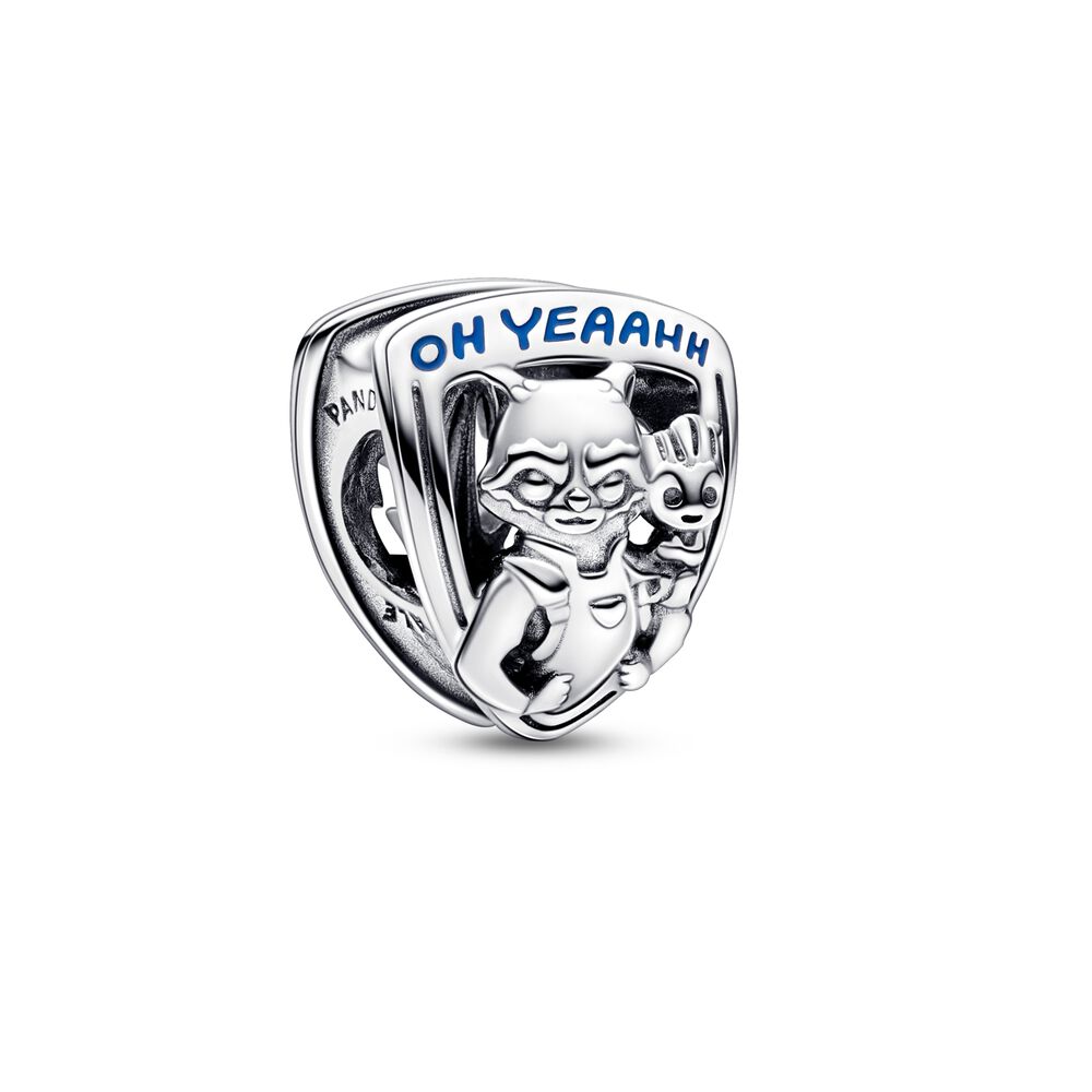 FINAL SALE- Pandora Marvel Guardians of the Galaxy Rocket Raccoon & Groot Emblem Charm