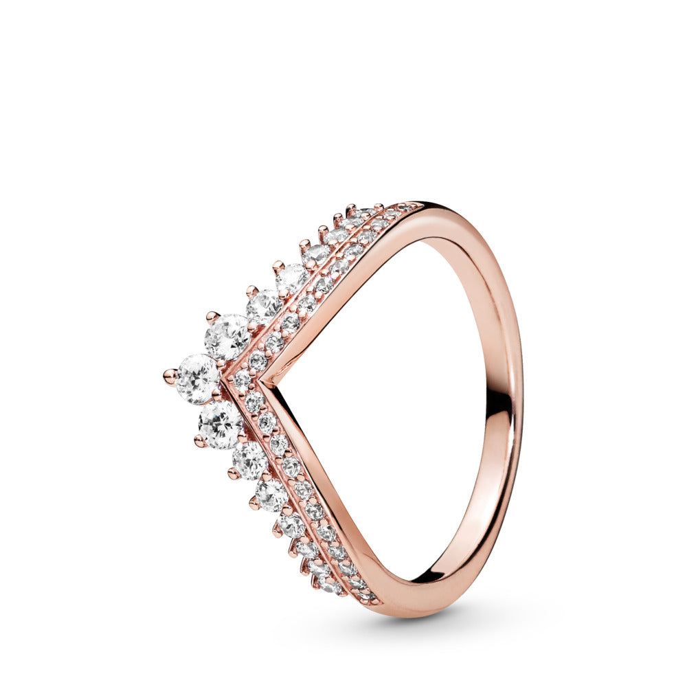 FINAL SALE- Pandora Princess Wishbone Ring, Size 2.5