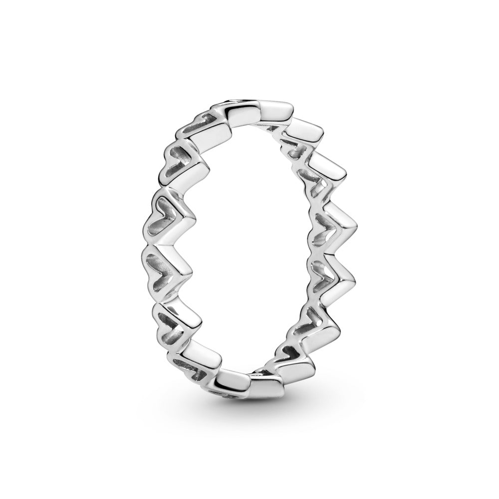 FINAL SALE - Pandora Freehand Hearts Ring, size 5.0