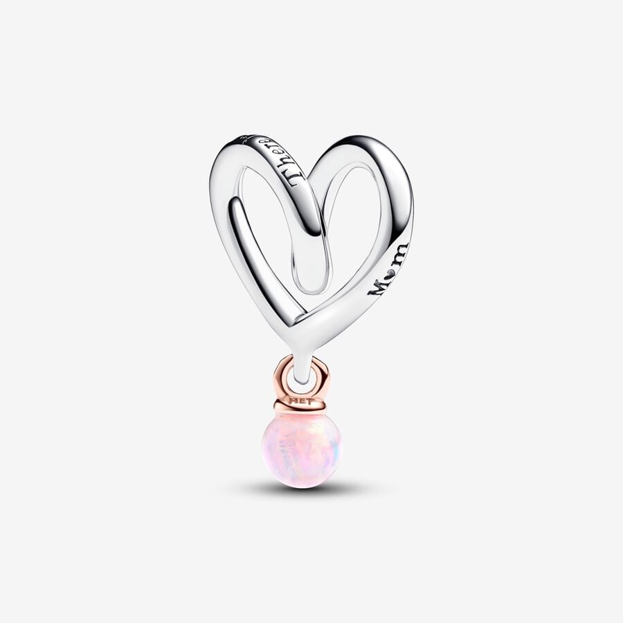 FINAL SALE - Pandora Two-tone Wrapped Heart Charm