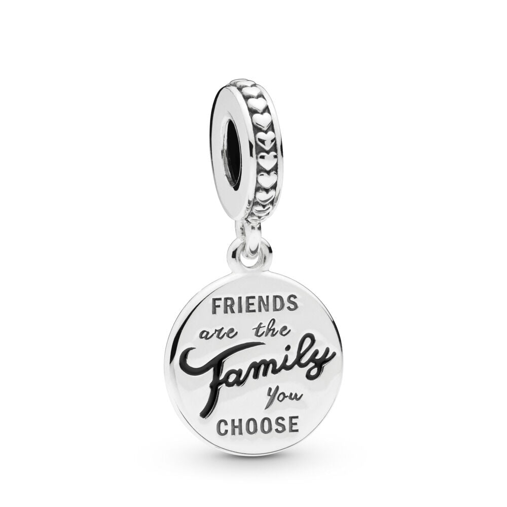 FINAL SALE- Pandora Moments Friends are Family Dangle Charm