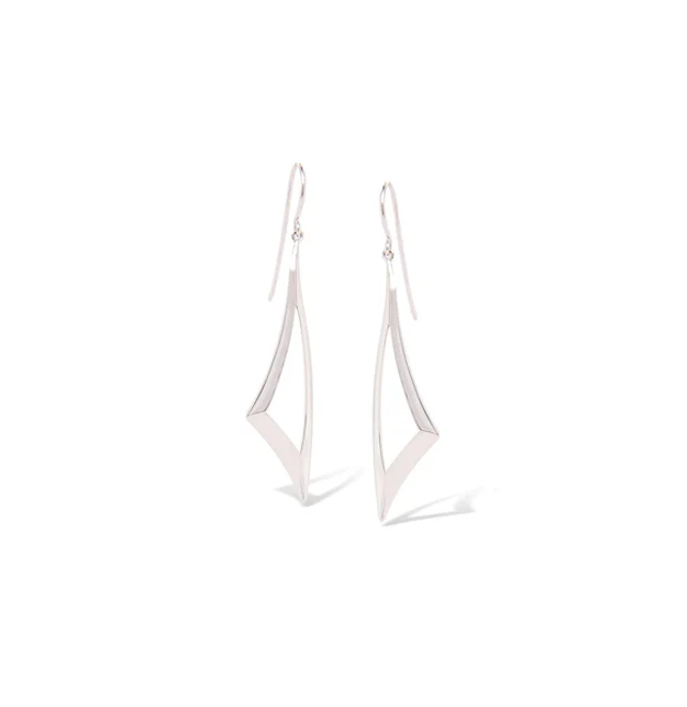Sterling Silver Geometric Dangle Earrings