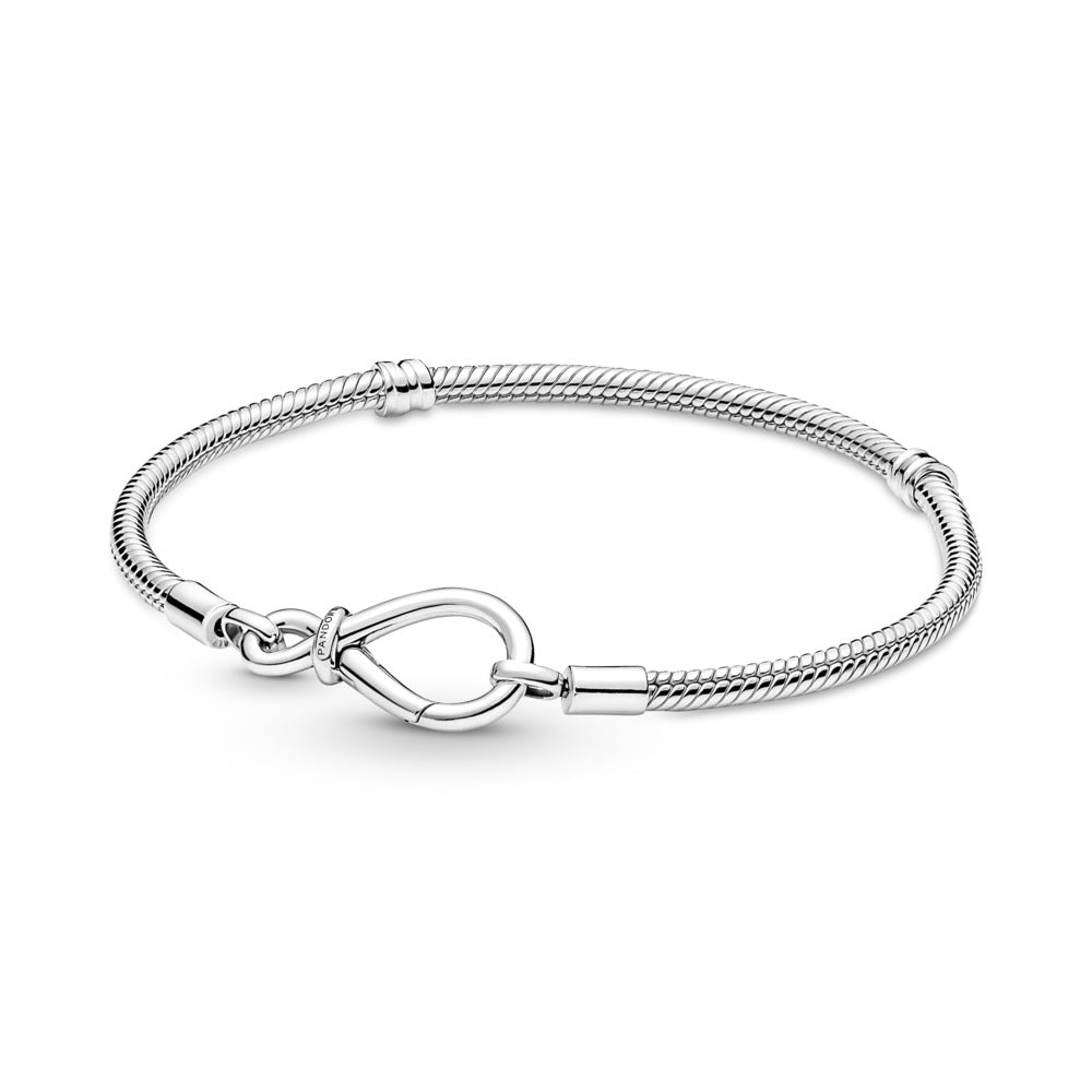 FINAL SALE - Pandora Moments Infinity Knot Snake Chain Bracelet, 7.1"