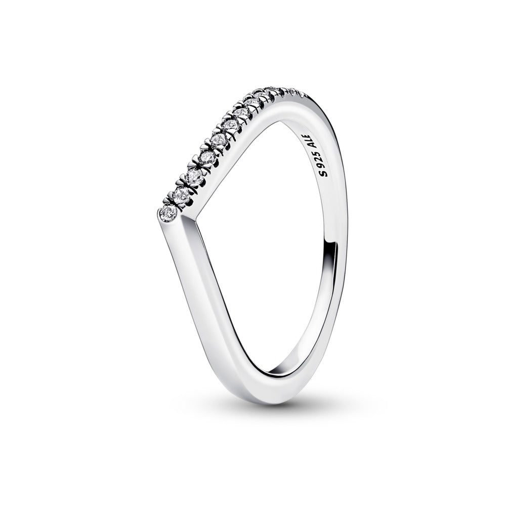 FINAL SALE- Pandora Timeless Wish Half Sparkling Ring, Size 8.5