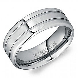 30% OFF - Double Groove Tungsten Band