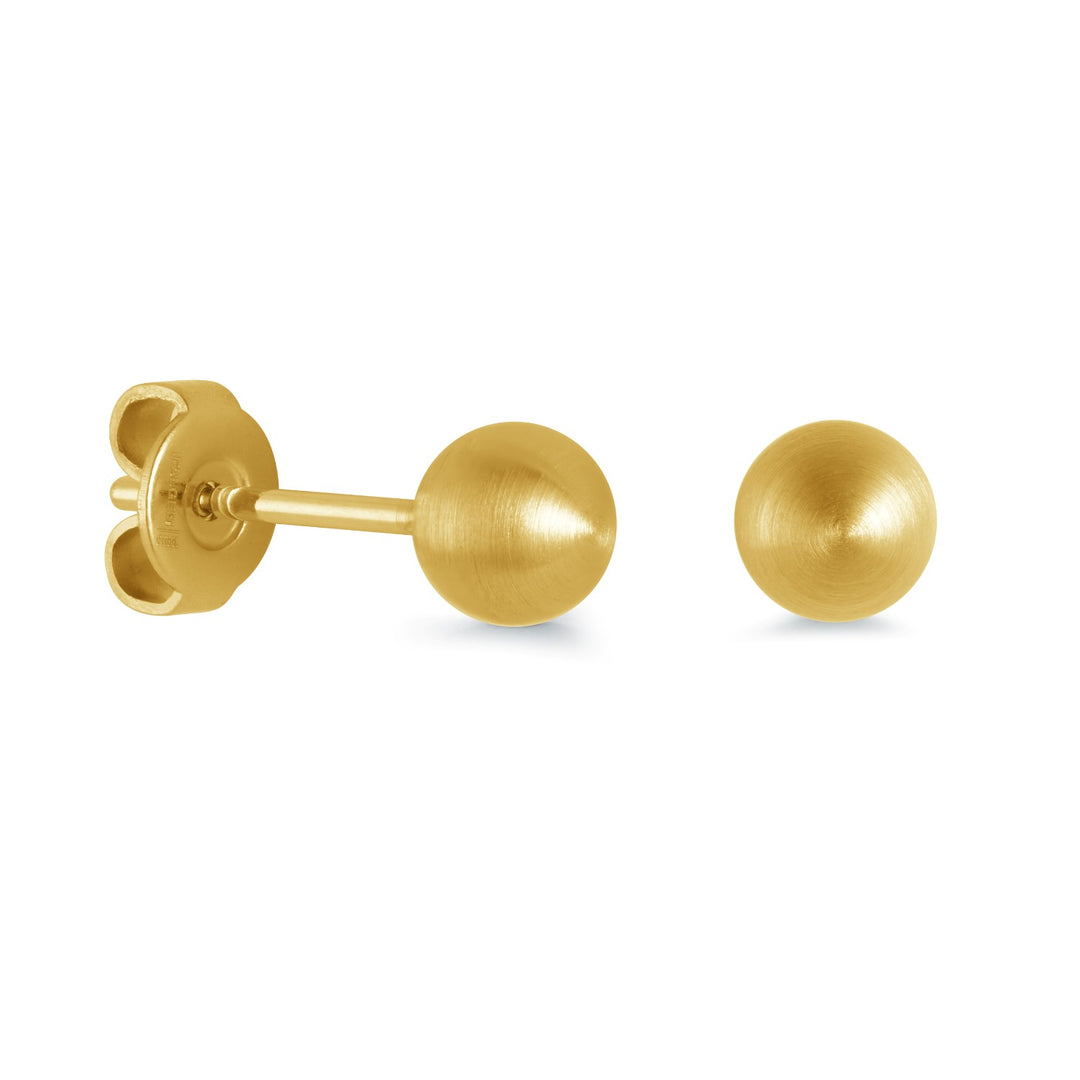 FINAL SALE - Italgem Steel 6mm Brushed Ball Studs