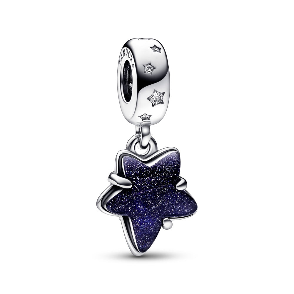 FINAL SALE - Pandora Celestial Galaxy Star Murano Dangle Charm