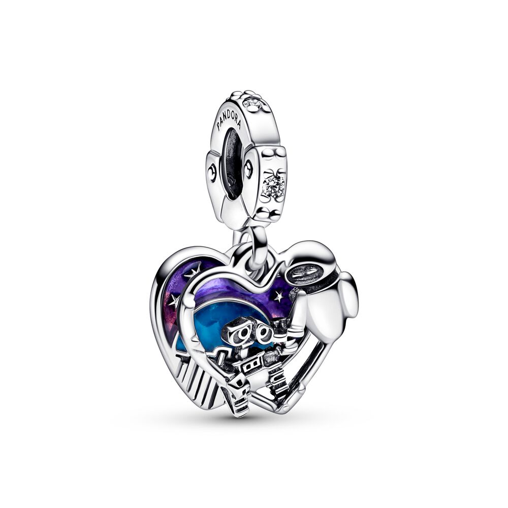 FINAL SALE- Pandora Disney Pixar Wall-E & Eve Glow-in-the-dark Dangle Charm