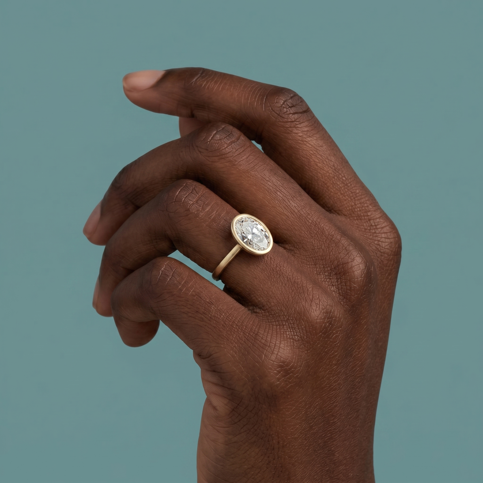 Bezel Set Engagement Rings