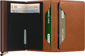 SECRID Emboss Premium Slimwallet, Cognac