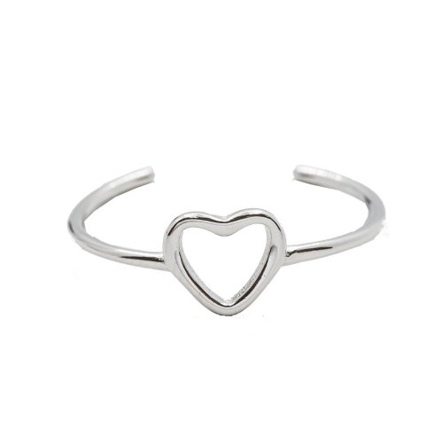 925 sterling silver open heart