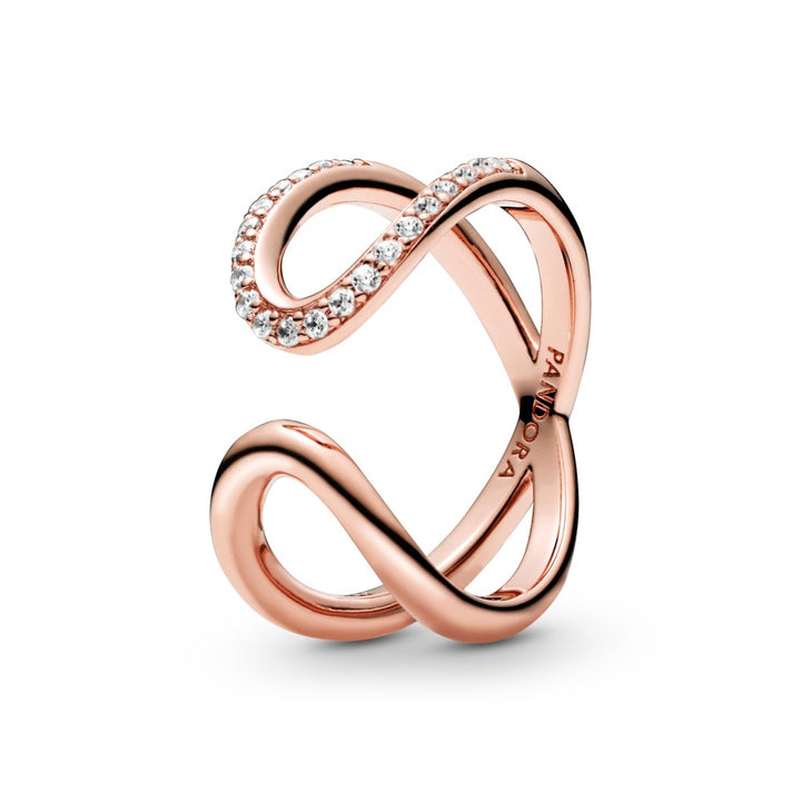 FINAL SALE - Pandora Wrapped Open Infinity Ring, size 6.0