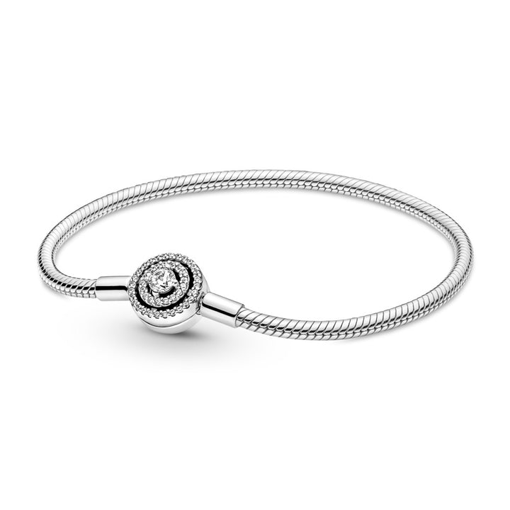 Pandora Moments Halo Snake Chain Bracelet, 7.1"