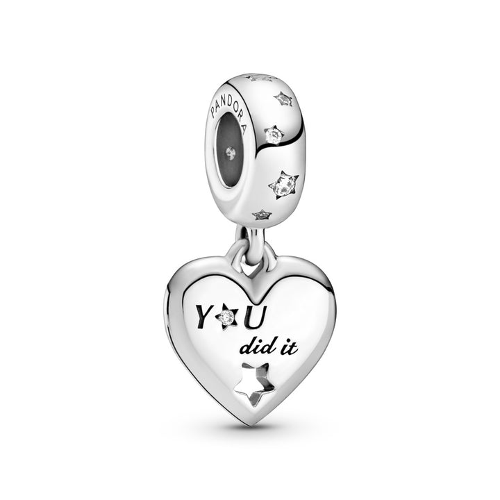 FINAL SALE- Congratulations Heart & Stars Dangle Charm