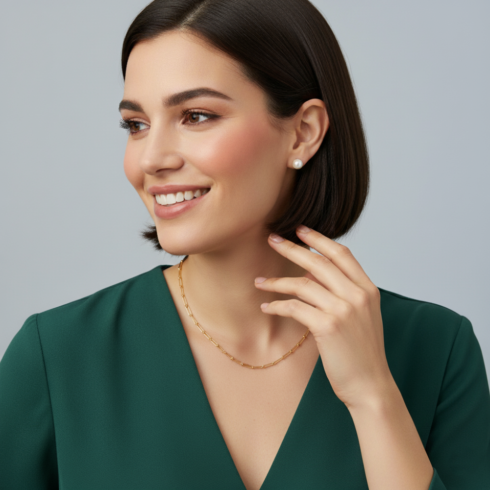 10k yellow gold 2.1mm papercli