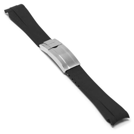 Rubber strap with deployment c