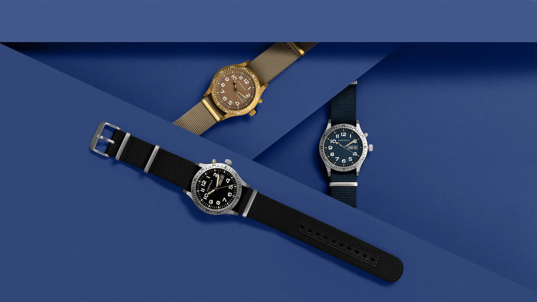 The men’s Caravelle Field watc