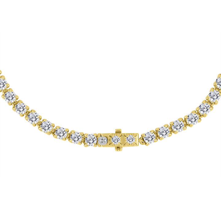 14K Lab-Grown 11.0TDW Diamond Tennis Bracelet