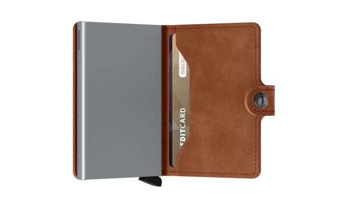 Secrid Miniwallet Vintage Cognac Silver