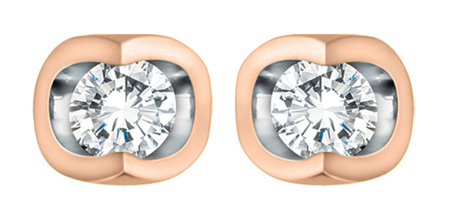 10K Diamond Stud Earrings 0.06 TDW