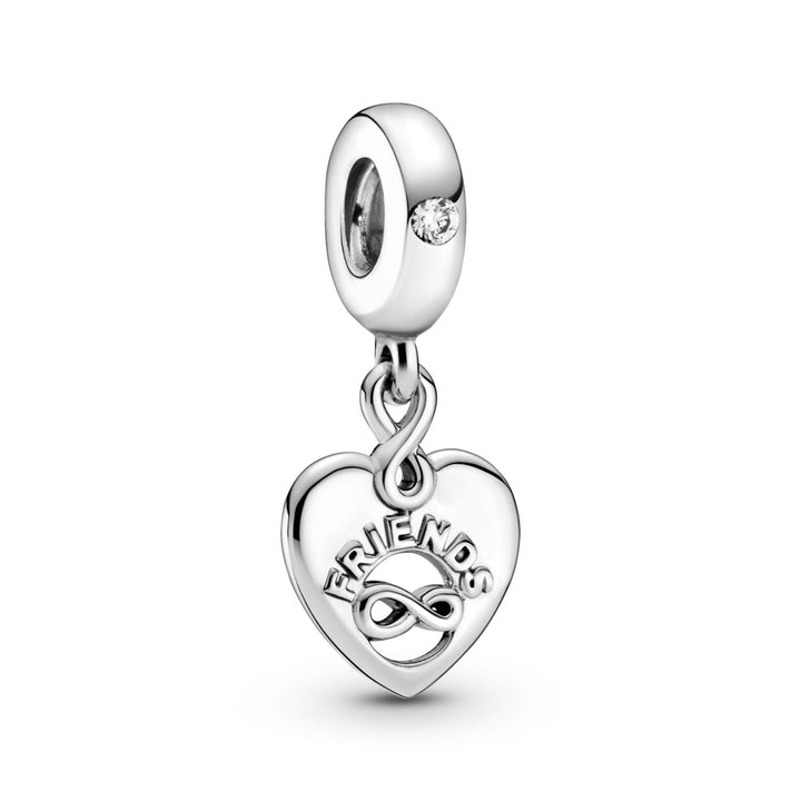 FINAL SALE - Pandora Friends Forever Heart Dangle Charm