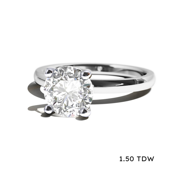 14K Lab Grown Diamond Solitaire Engagement Ring