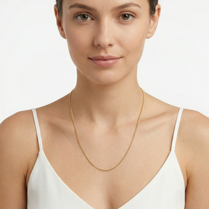 10k yellow gold Italian curbli