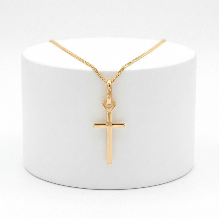 10k yellow gold small plain hi
