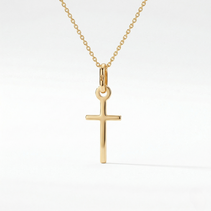 10k yellow gold small plain hi