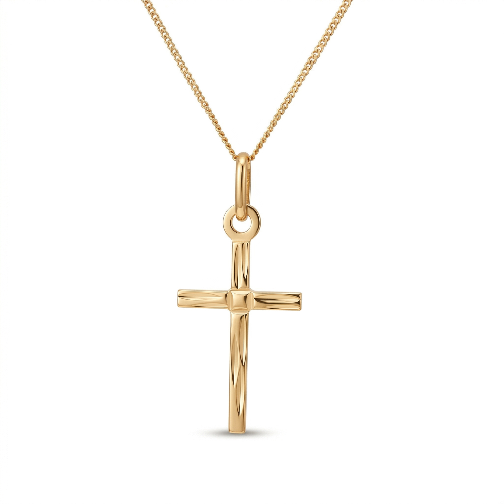 10k yellow gold medium square