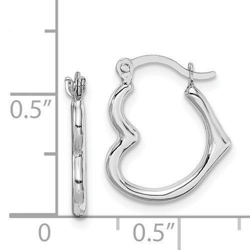 White Gold Hoop Earrings