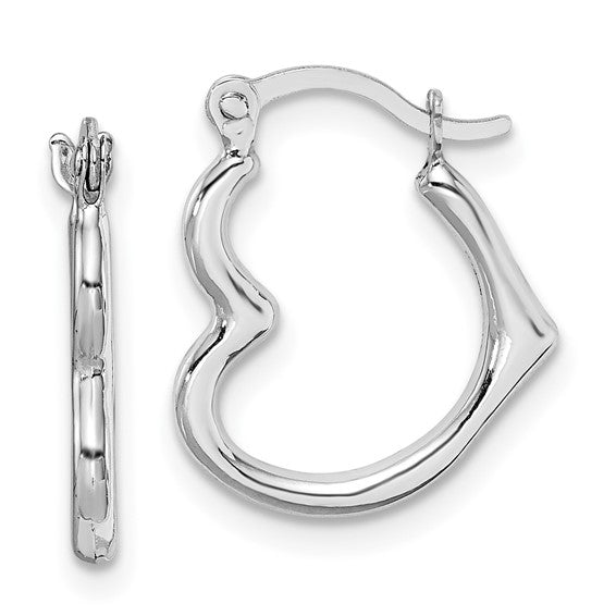 White Gold Hoop Earrings