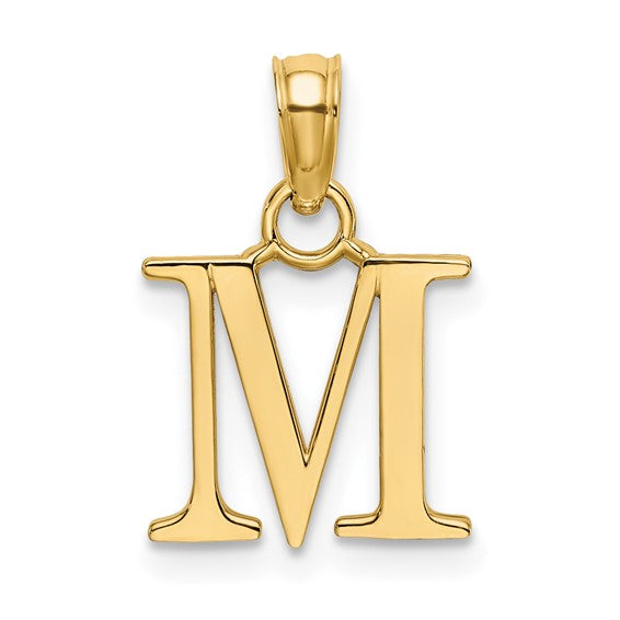 10K Initial M Pendant