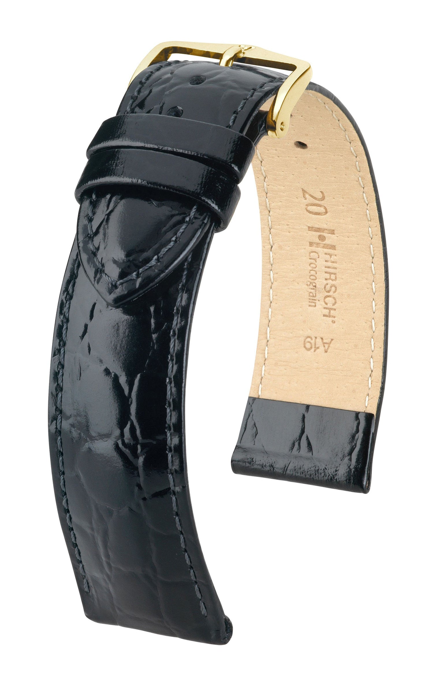 18mm blk Crocograin long