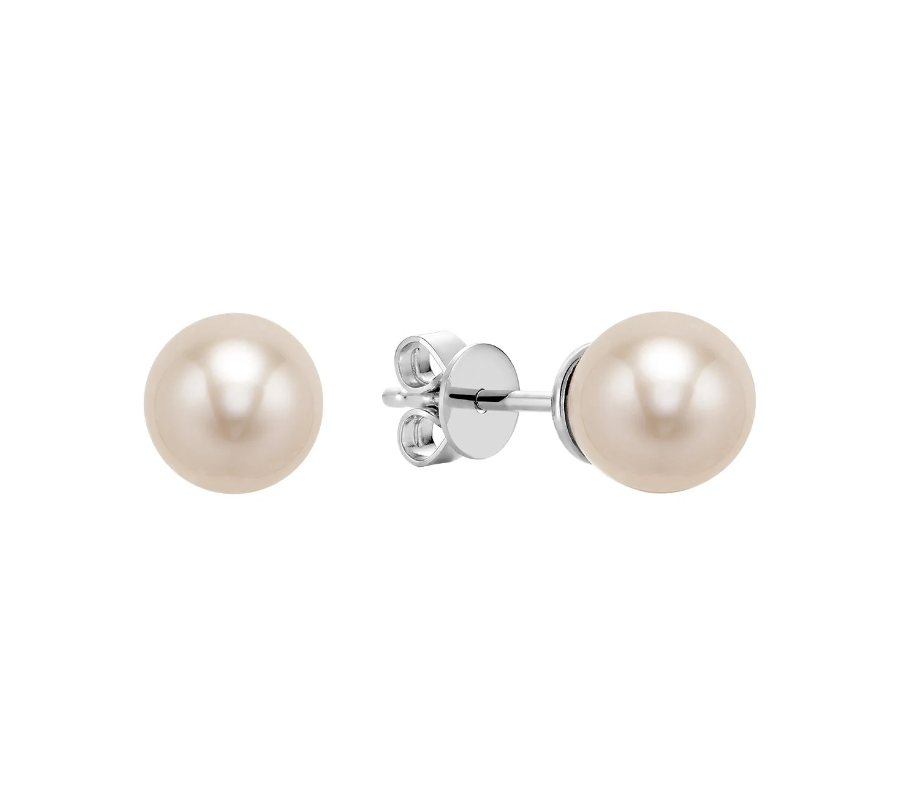 10K 7.5-8 MM Pearl Stud Earrings