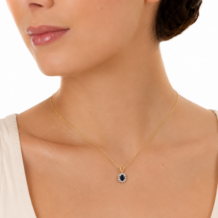 14k yellow and white gold sapp