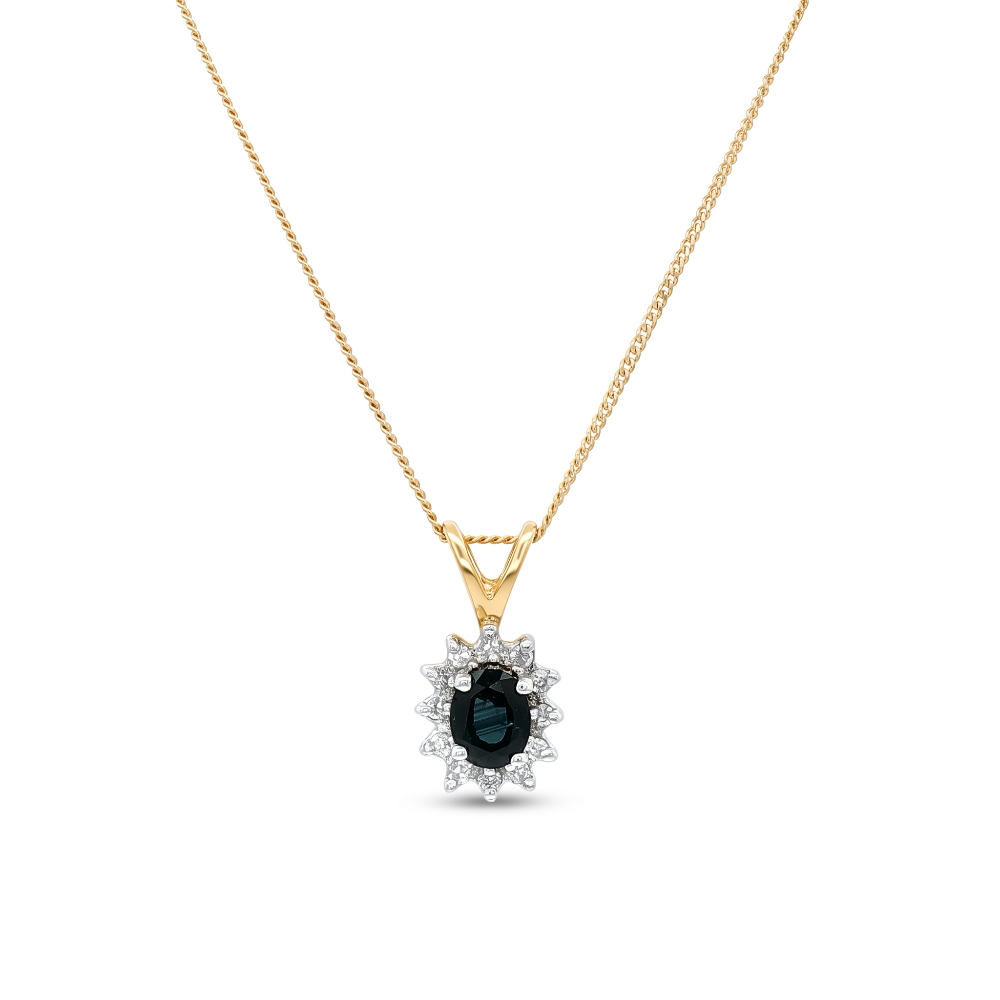 14k yellow and white gold sapp