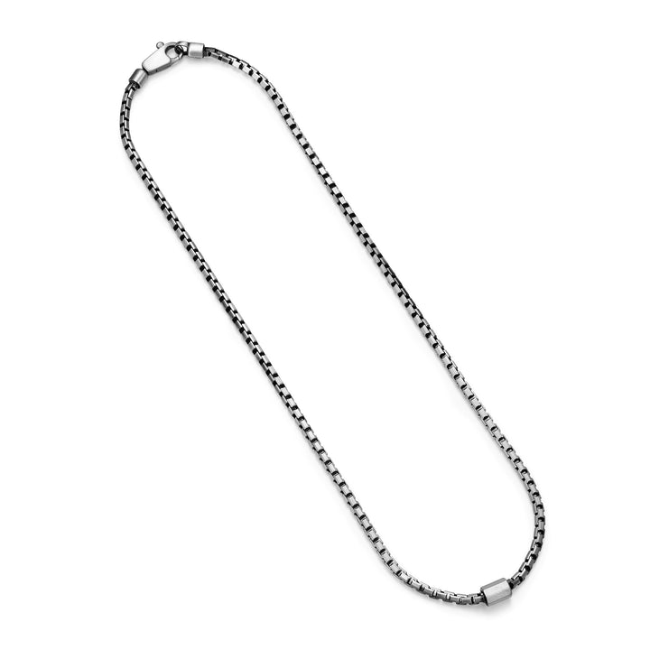 ETHOS Gunmetal Box Chain.