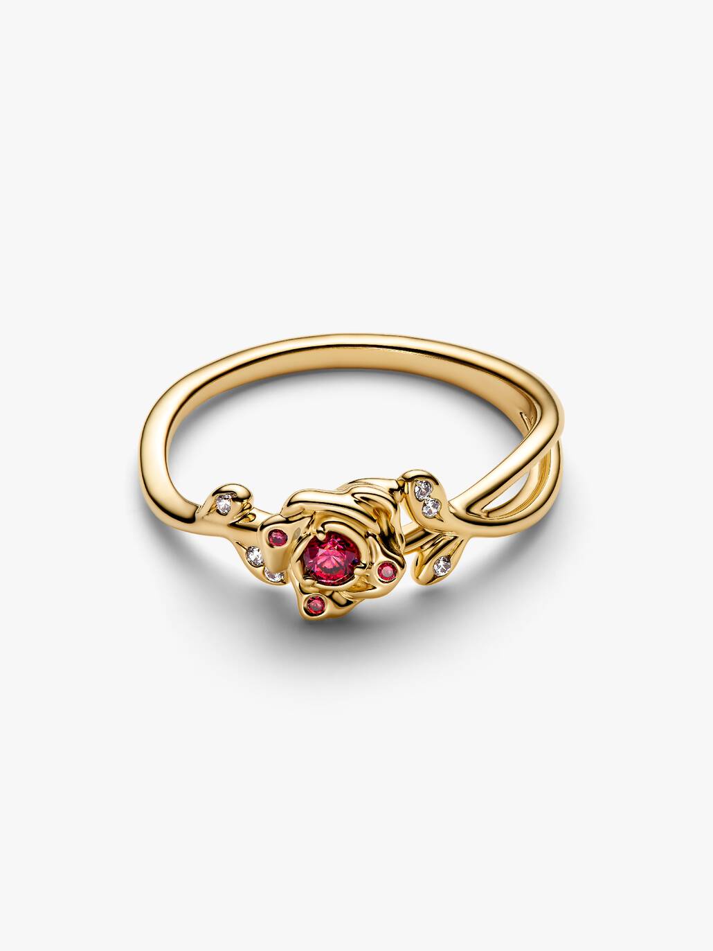 FINAL SALE- Pandora Disney Beauty and the Beast Rose Ring, size 8.5