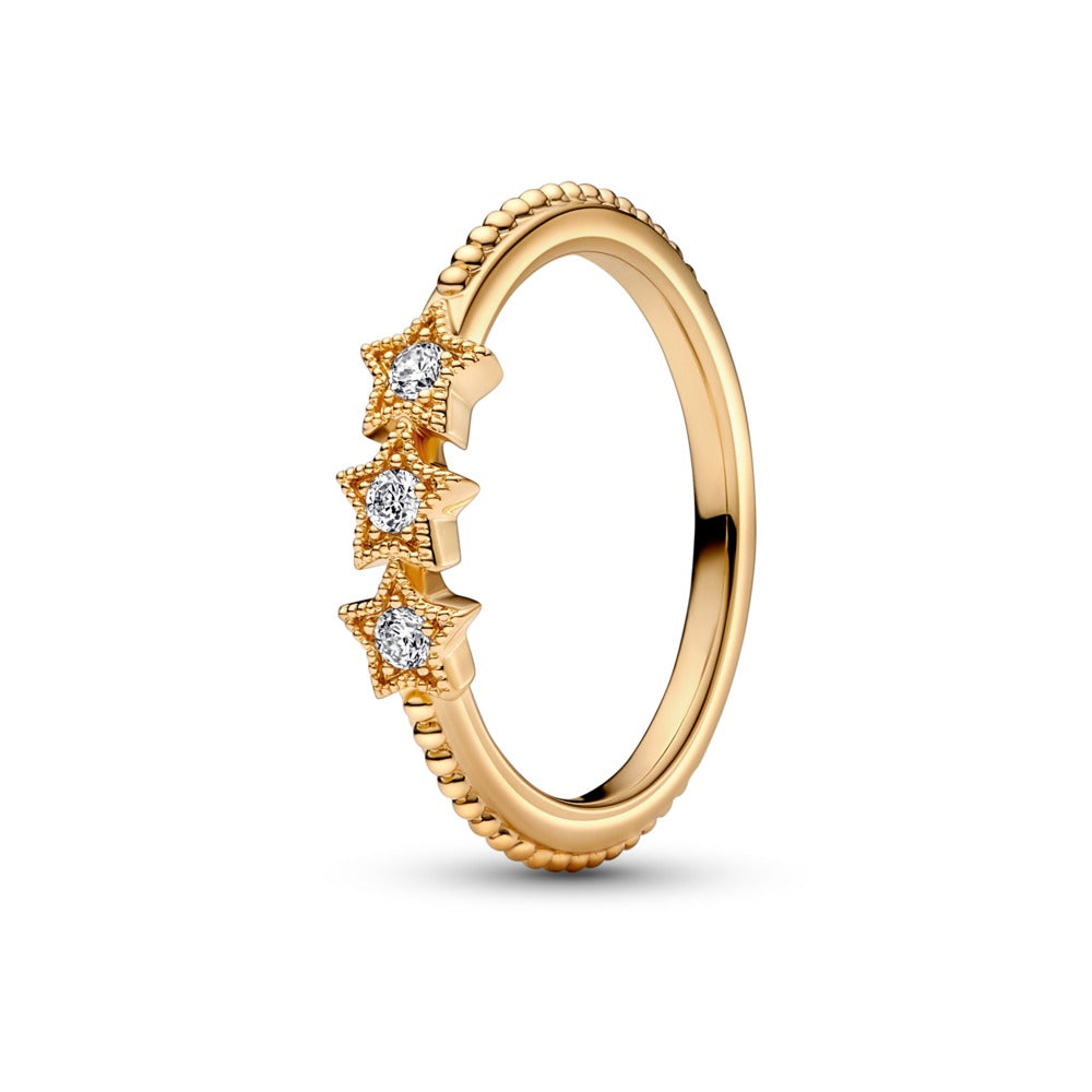 FINAL SALE- Pandora Celestial Stars Ring, 7.5